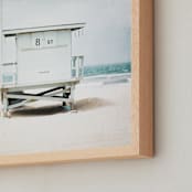 "8th Street Tower" - Art Print in blue by Shannon Howard - Frame Close-up