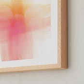 "Hello Sunrise" - Art Print in rosy golden by Debra Pruskowski - Frame Close-up