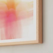 "Hello Sunrise" - Art Print in rosy golden by Debra Pruskowski - Frame Close-up