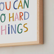 "You can" - Art Print in Gumdrops by Nadia Hassan - Frame Close-up