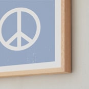 "Coast Vibes II" - Art Print in Coastal Blue by Itsy Belle Studio - Frame Close-up