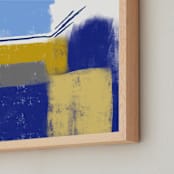 "Uplift" - Art Print in Deep Indigo by Studio Shines - Frame Close-up