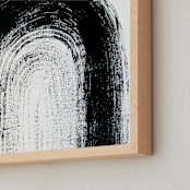 "Graphic Arch " - Art Print in black by Kate Cawood - Frame Close-up