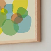 "Organics_2-01" - Art Print in powdery pastels by Alain Castoriano - Frame Close-up