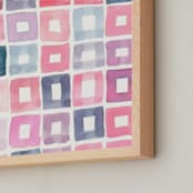"Autumn, No. 3 (Squares)" - Art Print in Warm by studio SYLVO - Frame Close-up