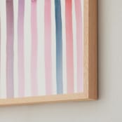 "Autumn, No. 4 (Stripes)" - Art Print in Warm by studio SYLVO - Frame Close-up