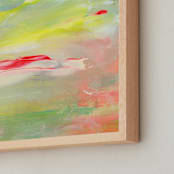 "Lucid" - Art Print in Lemon by Lindsay Megahed - Frame Close-up