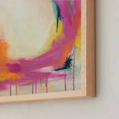 "August Rain #4" - Art Print in Magenta by Megan Kelley - Frame Close-up