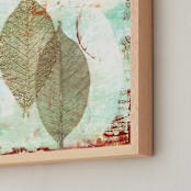 "Cast Shadow" - Art Print in mint green by Debra Pruskowski - Frame Close-up