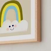 "Stormie" - Art Print in Sand by Haley Warner - Frame Close-up