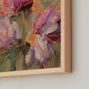 "Just a Few More Minutes with You" - Art Print in Moody Mauve by Stacy Kron - Frame Close-up