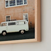 "Full Heart, Full of Chilies " - Art Print in terra cotta by Alison Holcomb - Frame Close-up