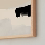 "Opposites Attract 1 " - Art Print in Light Cream by Simona Gocan - Frame Close-up