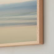 "Sweet Peach" - Art Print in Grey Grey by Cristina Marie - Frame Close-up