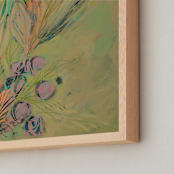 "Graves into Gardens" - Art Print in Garden Green by Stacy Kron - Frame Close-up