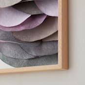 "Paper Petal 13" - Art Print in flower petals by Jenny Phillips - Frame Close-up