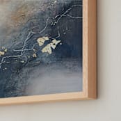 "Yeah" - Art Print in grey navy by Christine Olmstead - Frame Close-up