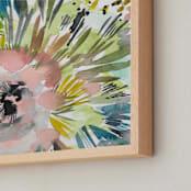 "Blush Bloom" - Art Print in Blush Pink by Kara Aina - Frame Close-up