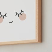 "cheeky" - Art Print in Yogurt by Angela Garrick - Frame Close-up