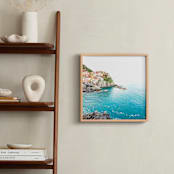 "Above the Sea" - Art Print in Mediterranean Aqua by Molly Goodman - In a Room