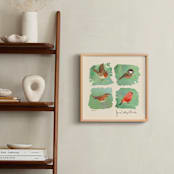 "Calling birds" - Art Print in soft pine by Tracy Ann - In a Room
