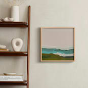 "Abstract Seascape #2" - Art Print in turquoise blue by Caryn Owen - In a Room