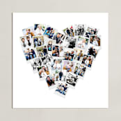 "Heart Snapshot Mix® Photo Art" - Framed Photo in White by Minted - Unframed