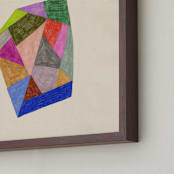 "Prism 2" - Art Print in Rainbow by Kelly Watkins - Frame Close-up