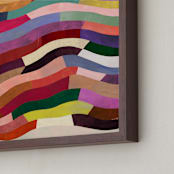 "Strata II" - Art Print in Cream by melanie mikecz - Frame Close-up