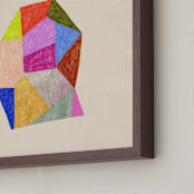 "Prism 3" - Art Print in Rainbow by Kelly Watkins - Frame Close-up