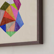 "Prism 4" - Art Print in Rainbow by Kelly Watkins - Frame Close-up