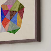 "Prism 1" - Art Print in Rainbow by Kelly Watkins - Frame Close-up