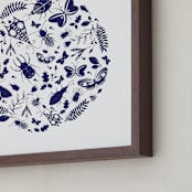 "Under The Microscope" - Art Print in Night by Kayla King - Frame Close-up