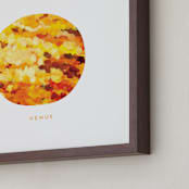 "Painted Venus" - Art Print in Tangerine by Holly Whitcomb - Frame Close-up