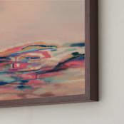 "Traverse Low" - Art Print in Deep Pink by Amy Moen - Frame Close-up