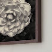"Camelia Mandala" - Art Print in Soft Sepia by Julia Preminger - Frame Close-up
