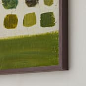 "Olive Palette" - Art Print in Olive Green by Stacy Kron - Frame Close-up