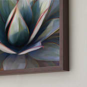 "Dreamy Succulent" - Art Print in Peach by Becky Nimoy - Frame Close-up