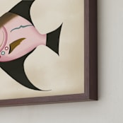 "Poissons No. 2" - Art Print in Antique by Jessie Burch - Frame Close-up