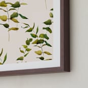 "Embrace Greenery" - Art Print in Olive Green by jinseikou - Frame Close-up