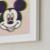 "Glitch" - Art Print in Blush by Igor - Frame Close-up
