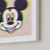 "Glitch" - Art Print in Blush by Igor - Frame Close-up