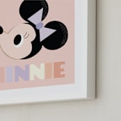 "Minnie" - Art Print in Blush by Angela Thompson - Frame Close-up