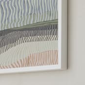 "Making a mark" - Art Print in Dusty Green by Nina Leth - Frame Close-up