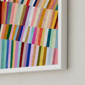 "All the Colors 1" - Art Print in Vintage Pink by melanie mikecz - Frame Close-up