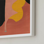 "Desert Dance I" - Art Print in Sultry Salmon by cyrille gulassa - Frame Close-up