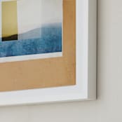 "California Abstract 2" - Art Print in Warm Multi by Shannon Howard - Frame Close-up