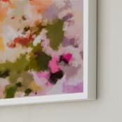 "floret" - Art Print in Olive Green by Parima Studio - Frame Close-up