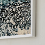 "Seaside #48" - Art Print in Ocean Green by Tal Paz-Fridman - Frame Close-up