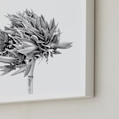 "Abode 2" - Art Print in Silver Grey by Lisa Sundin - Frame Close-up